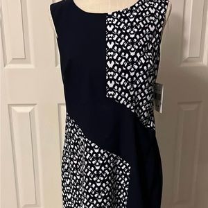 Dress navy and white size 10